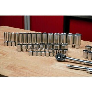 Wiha Tools Tools 33899 84-Piece 1/2” Drive MM and SAE Socket Set