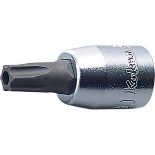Ko-Ken 2025.28-T30H Bit Socket TORX® T30H Tamper Resistant 28 MM 1/4 Sq. Drive