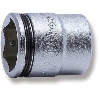 Ko-Ken 2450MS-12 1/4 Sq. Dr. Socket 12mm Nut Grip Length 20mm
