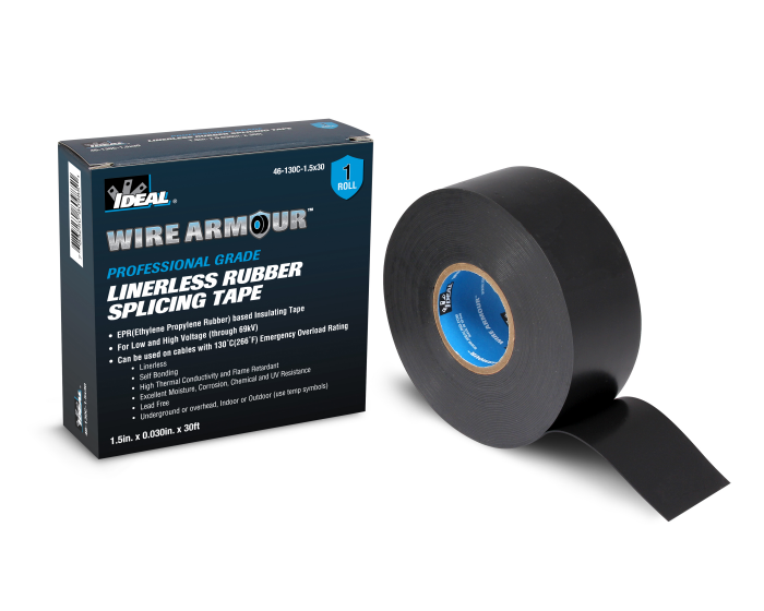 Ideal 46-130C-1.5X30 Linerless Rubber Tape