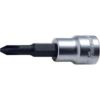 Ko-ken 3000-3 Phillips 3/8"Sq. Drive Bit Socket PH3 L.60 mm