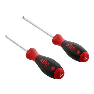 Wiha Tools 30279 SoftFinish Slotted / Phillips Screwdriver Set, 2 Pc.