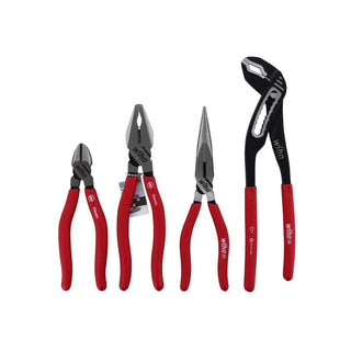 Wiha Tools 32647 4 Piece Classic Grip Pliers and Cutters Set