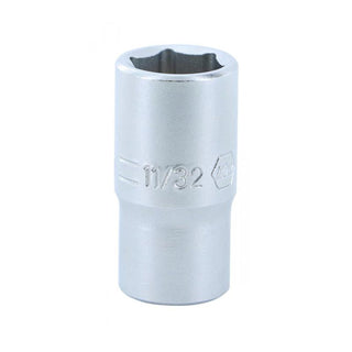 Wiha Tools 33311 1/4" Drive Socket, 6 Point, 11/32"