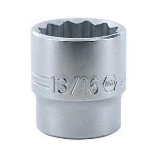 Wiha Tools 33719 3/8 Inch Drive Socket, 12 Point, 13/16 Inch