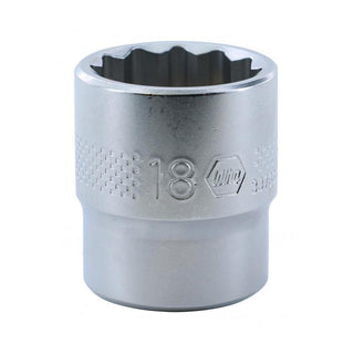 Wiha Tools 33733  3/8 Inch Drive Socket, 12 Point, 18.0mm