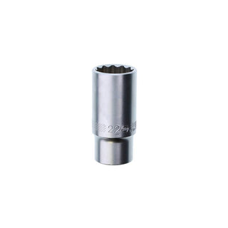 Wiha Tools 33765 12 Point - 3/8" Drive Deep Socket 22.0mm