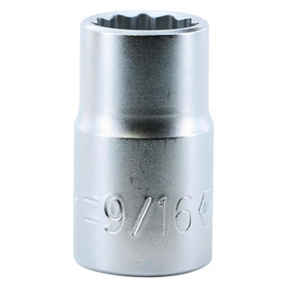 Wiha Tools 33812 12 Point, 1/2 Inch Drive Standard Socket, 9/16 Inch