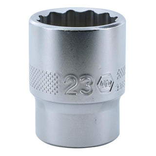 Wiha Tools 33839 1/2 Inch Drive Socket, 12 Point, 23 mm