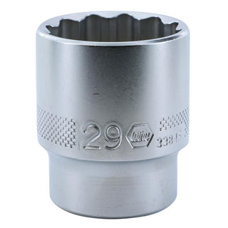 Wiha Tools 33845 1/2 Inch Drive Socket, 12 Point, 29 mm