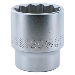 Wiha Tools 33846 1/2 Inch Drive Socket, 12 Point, 30 mm