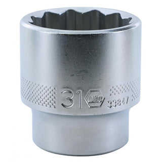 Wiha Tools 33847 1/2 Inch Drive Socket, 12 Point, 31 mm