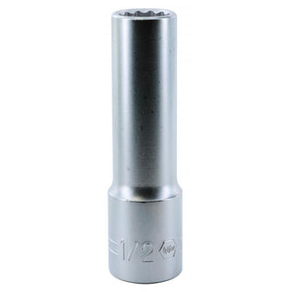 Wiha Tools 33853 1/2 Inch Drive Deep Socket, 12 Point, 1/2 Inch