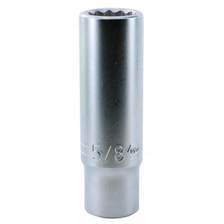 Wiha Tools 33855 1/2 Inch Drive Deep Socket, 12 Point, 5/8 Inch