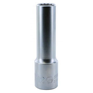 Wiha Tools 33868 1/2 Inch Drive Deep Socket, 12 Point, 12 mm