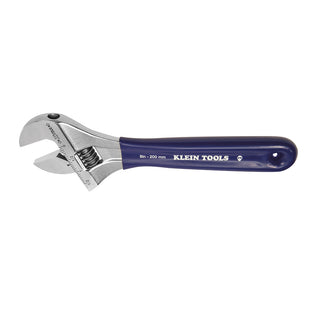 Klein Tools D509-8 Adjustable Wrench, Extra-Wide Jaw, 8''