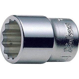 Ko-Ken 3405A-1/4 3/8 Sq. Dr. Socket 1/4 12 point Length 26mm