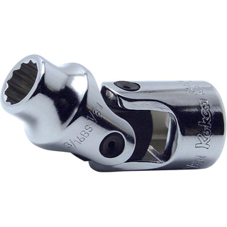 Ko-Ken 3445W-1/8 3/8 Sq. Dr. Universal Socket Whitworth 1/8 12 point Length 47.5mm