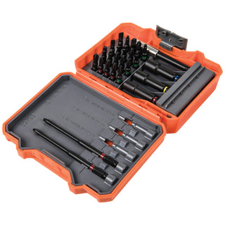 Klein Tools 32799 Impact Driver Bit Set, 26 Piece Nut Driver Bit Set with Case