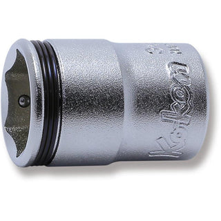 Ko-Ken 3450M-12 3/8 Sq. Dr. Socket 12mm Nut Grip Length 26mm