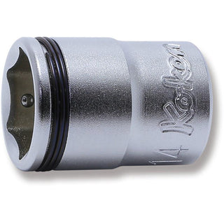 Ko-Ken 3450M-16 3/8 Sq. Dr. Socket 16mm Nut Grip Length 27mm