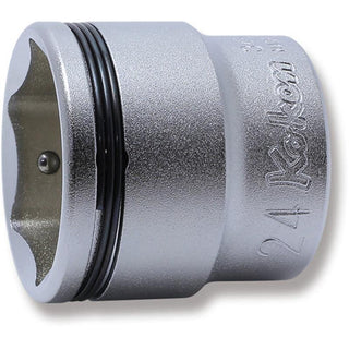 Koken 3450M-24 3/8 Sq. Dr. Socket 24mm Nut Grip Length 31mm