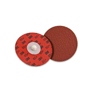 3M Cubitron II Roloc Durable Edge Disc 984F, 60+, YF-weight, TR,Maroon, 1-1/2 in