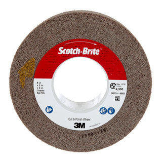 Scotch-Brite Cut and Polish Wheel, CP-WL, 5A Fine, 8 in x 2 in x 3 in