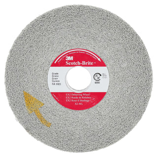 Scotch-Brite EX2 Deburring Wheel, X2-WL, 9S Fine, 10 in x 1 in x 5 in