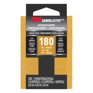 3M SandBlaster Advanced Sanding Sanding Sponge, 20907-180 ,180 grit