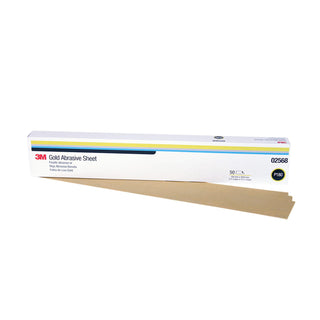 3M Gold Abrasive Sheet, 02568, P180 grade, 2 3/4 in x 17 1/2 in