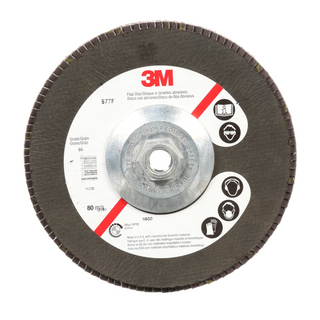 3M Flap Disc 577F, 36, T29, 7 in x 7/8 in