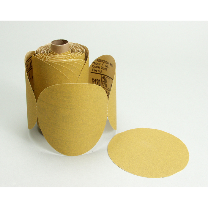 3M Stikit Paper Disc Roll 236U, 6 in x NH 6 Hole, P180 C-weight, D/F,
Die 600FH