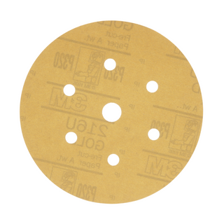 3M Hookit Gold Disc Dust Free 216U 01075, 6 in, P320, 100 Discs/Carton