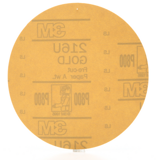 3M Hookit Gold Disc 216U 00922, 6 in, P800, 50 Discs/Carton