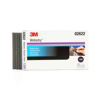 3M Wetordry Abrasive Sheet 434Q, 02622, 1200, 5 1/2 in x 9 in