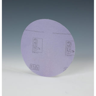 3M Hookit Film Disc 360L, P500, 6 in x NH, Die 600Z, 100/Carton