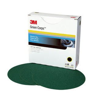 3M Green Corps Stikit Production Disc, 01549, 8 in, 80, 50 discs percarton