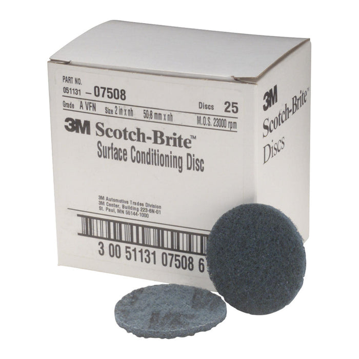 Scotch-Brite Surface Conditioning Disc, SC-DH, 07508, A/O Very Fine, 2
in x NH