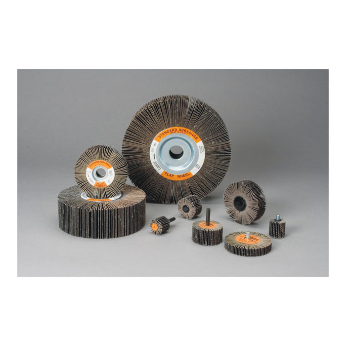 Standard Abrasives Aluminum Oxide Flap Wheel, 640405, 60, 4 in x 1 in x
5/8 in
