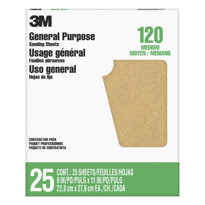 3M Pro-Pak Aluminum Oxide Sheets for Paint and Rust Removal, 9 in x 11
in