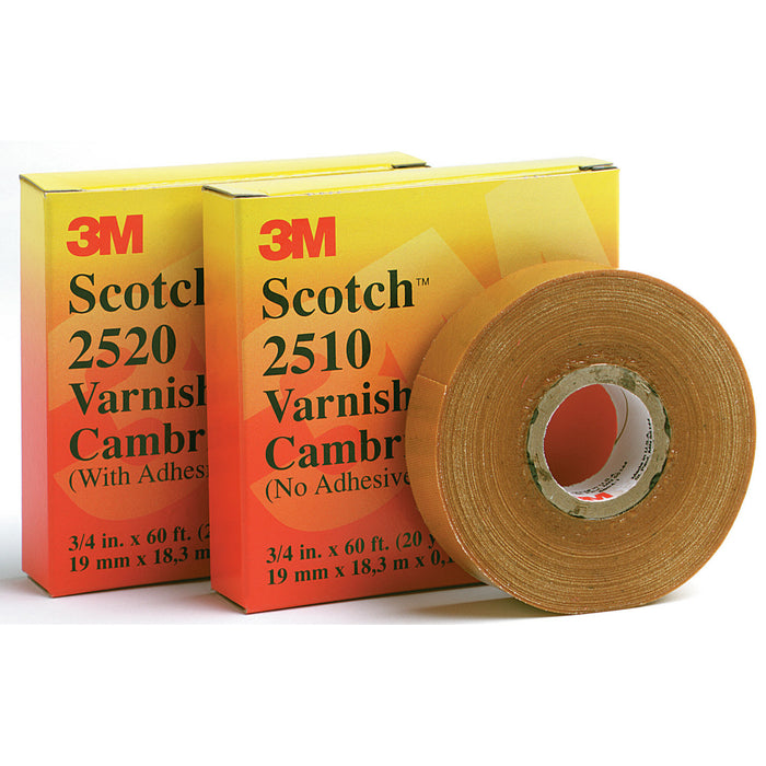 Scotch® Varnished Cambric Tape 2510, 1-1/2 in x 36 yd, Yellow
