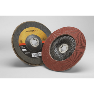 3M Cubitron II Flap Disc 967A, 60+, T29, 7 in x 7/8 in