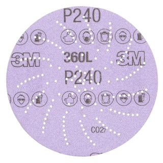 3M Xtract Film Disc 360L, 01705, P240 3MIL, 5 in, 100/Carton