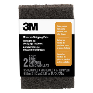 3M Heavy Duty Stripping Pads 10112NA, 3 3/4 in x 6 in x 7/16 in