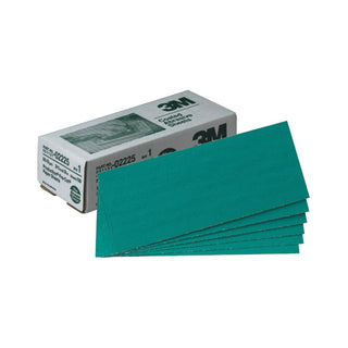 3M Green Corps Production Resin Sheet, 02225, 80 grade, 3 2/3 in x 9
in