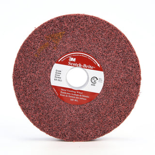 Scotch-Brite Metal Finishing Wheel, MF-WL, A/O Coarse, 8 in x 1 in x 3
in