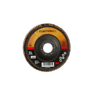 3M Cubitron II Flap Disc 967A, 40+, T29, 4-1/2 in x 7/8 in, Giant