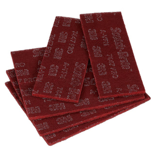 Scotch-Brite 7447 Pro Sheet Pad, PO-SH, A/O Very Fine, Maroon, 3-2/3 in x 9 in