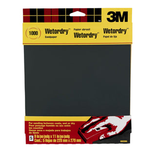 3M Wetordry Sandpaper 9083NA-20, 9 in x 11 in (228 mm x 279 mm)
1000-grit